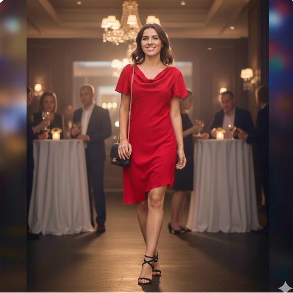 Red dress - Picture 3 of 10